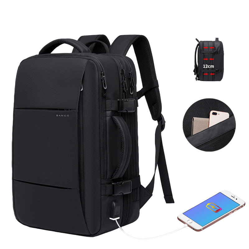 Bange Executive and Expandable Anti-Theft Outdoor Business Backpack - Aega