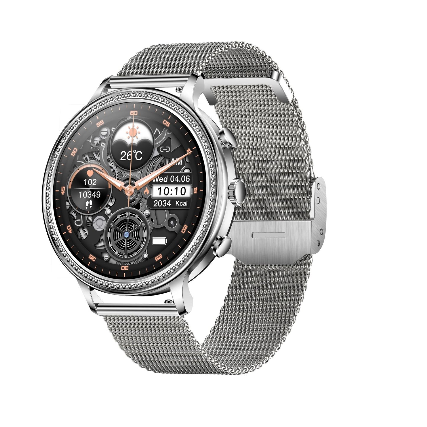 New V60 Call 1.39 'Full Touch Fossil Men's and Women's Smart Watch Bluetooth Waterproof Sports Heart Rate Sleep Health Monitor - Aega