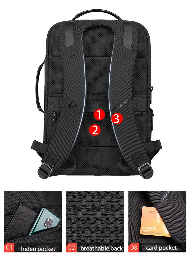 Bange Executive Anti-Theft Travel Backpack vii - Aega