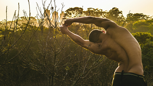 Man doing yoga