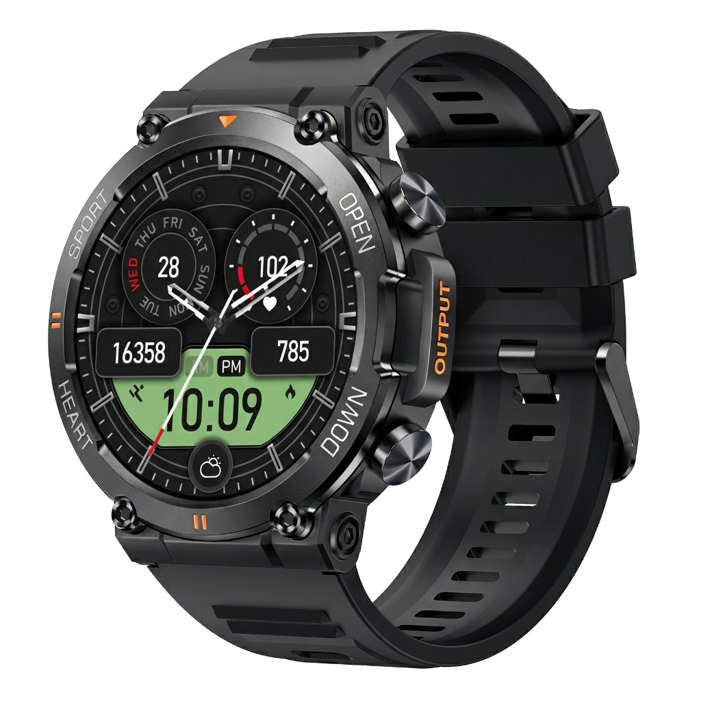 AEGA Guardian rugged round smart watch for men
