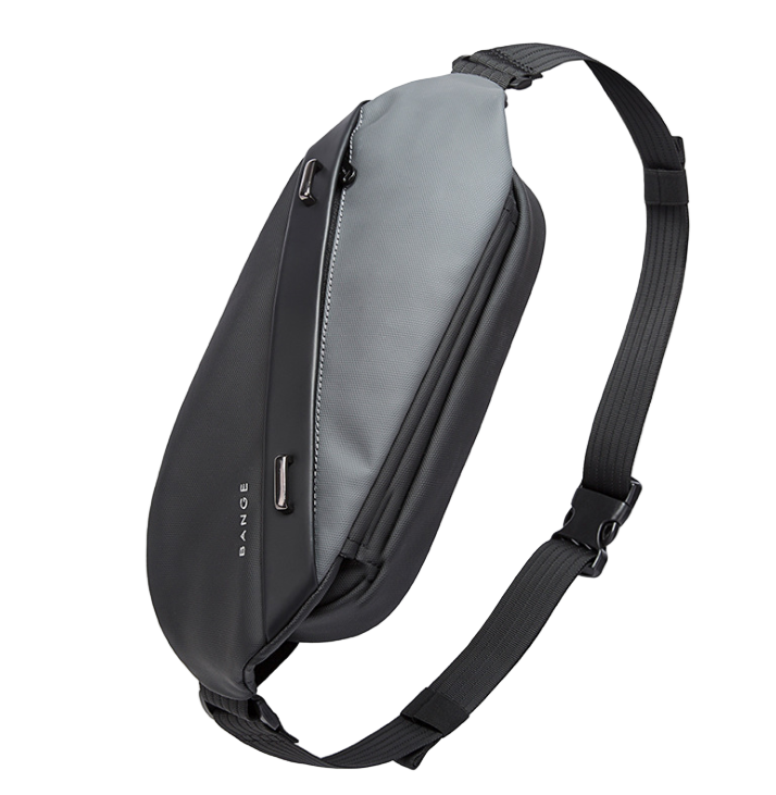 BANGE Outdoor Sport Men Sling Bags Crossbody Pack for Cell Phone Large Capacity Chest Bag Male Waterproof Single Pouch For Earphone - Aega