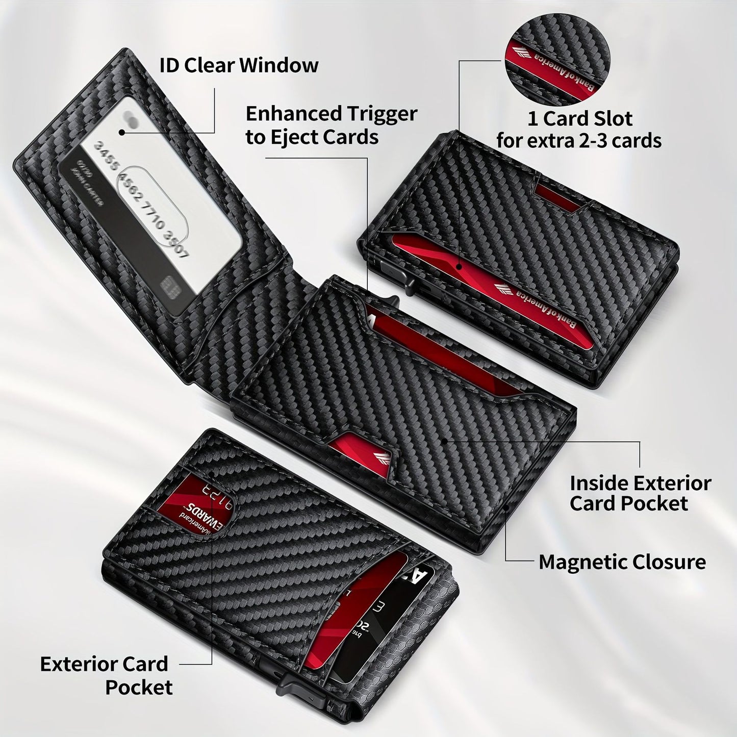 The Carbon Flip Tactical Indestructible Pop Up Wallet