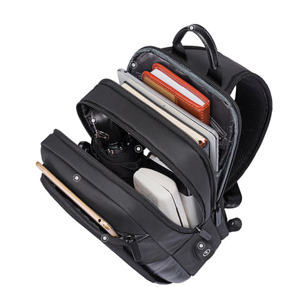 BANGE New Men's Chest Bag Korean Version Fashion One-Shoulder Diagonal Bag Casual Men's Bag USB Oxford Cloth Men's Chest Bag - Aega