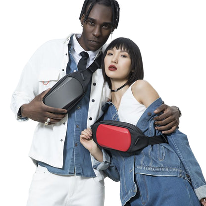 BANGE New Waist Bag Men's Chest Bag Waterproof Shoulder Bag Korean Version EVA Hard Shell Messenger Bag Couples Waist Bag - Aega