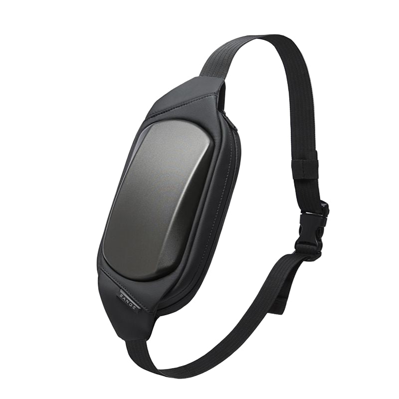 BANGE New Waist Bag Men's Chest Bag Waterproof Shoulder Bag Korean Version EVA Hard Shell Messenger Bag Couples Waist Bag - Aega