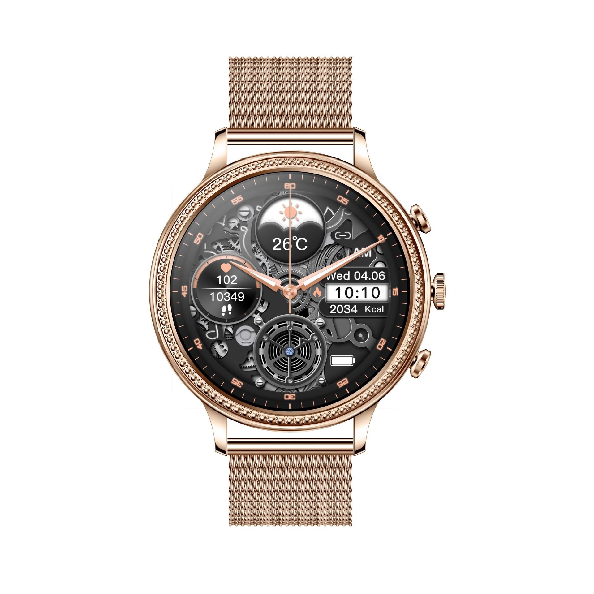 New V60 Call 1.39 'Full Touch Fossil Men's and Women's Smart Watch Bluetooth Waterproof Sports Heart Rate Sleep Health Monitor - Aega