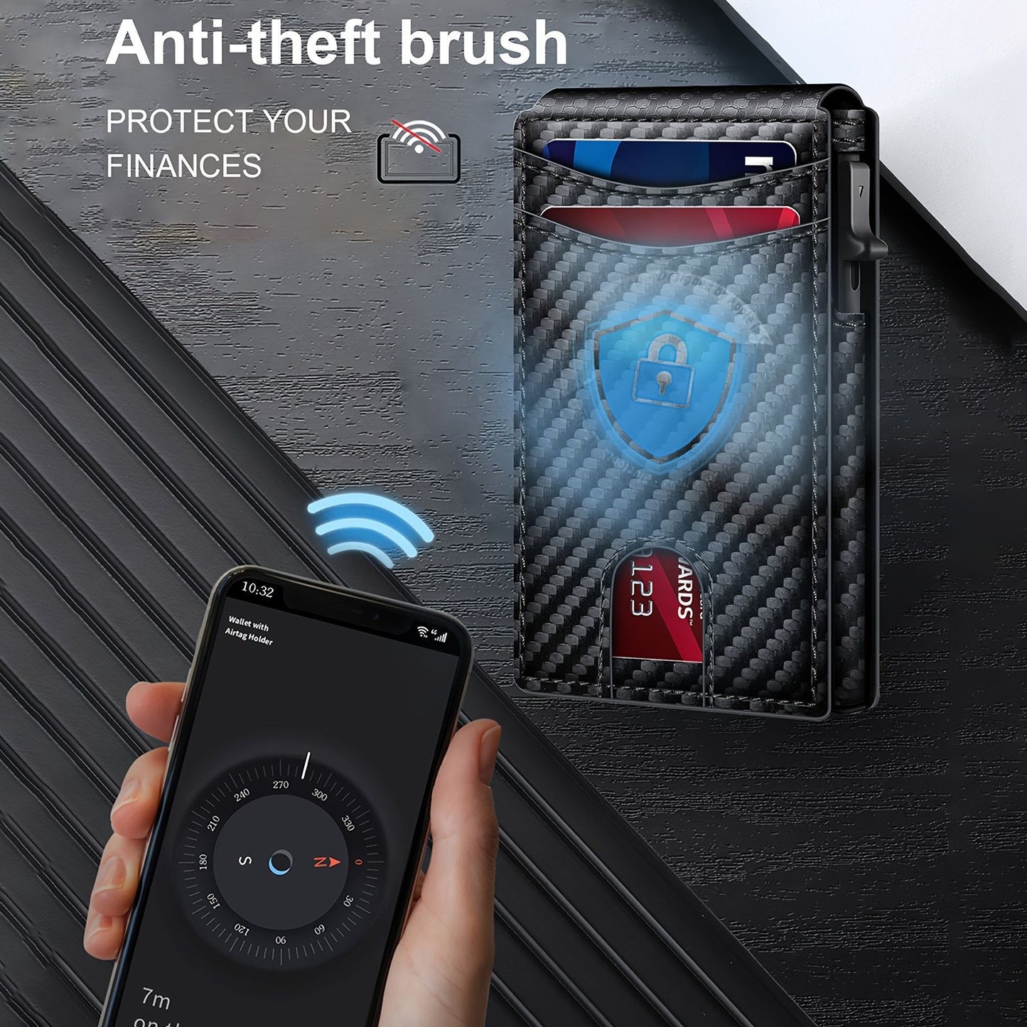 The Carbon Flip Tactical Indestructible Pop Up Wallet