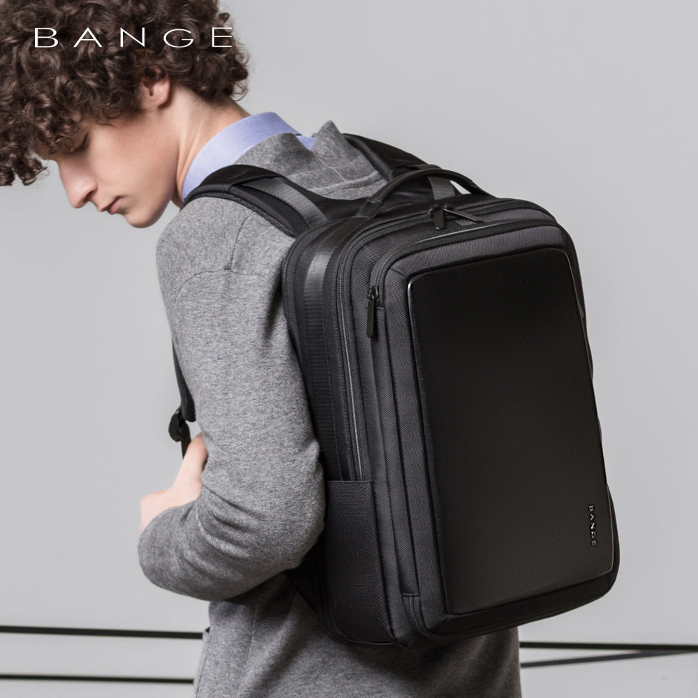 Bange New Trend Waterproof Men's Travel Backpack Large Capacity Business Computer Backpack College Student Schoolbag - Aega