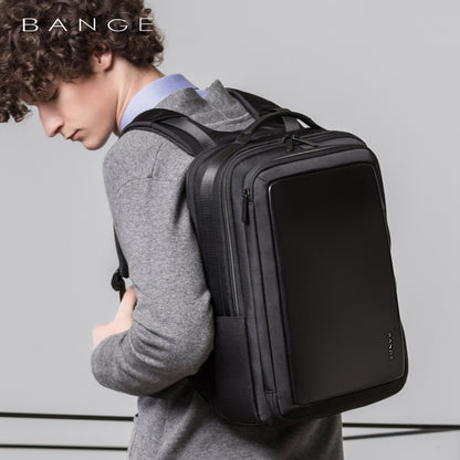 Bange New Trend Waterproof Men's Travel Backpack Large Capacity Business Computer Backpack College Student Schoolbag - Aega