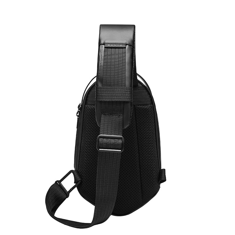 BANGE Chest Bag Men's One-Shoulder Messenger Bag Hard Shell Polyhedron Trend Men's Bag New Bag - Aega