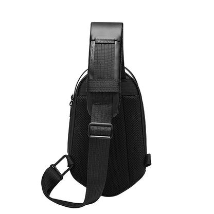 BANGE Chest Bag Men's One-Shoulder Messenger Bag Hard Shell Polyhedron Trend Men's Bag New Bag - Aega